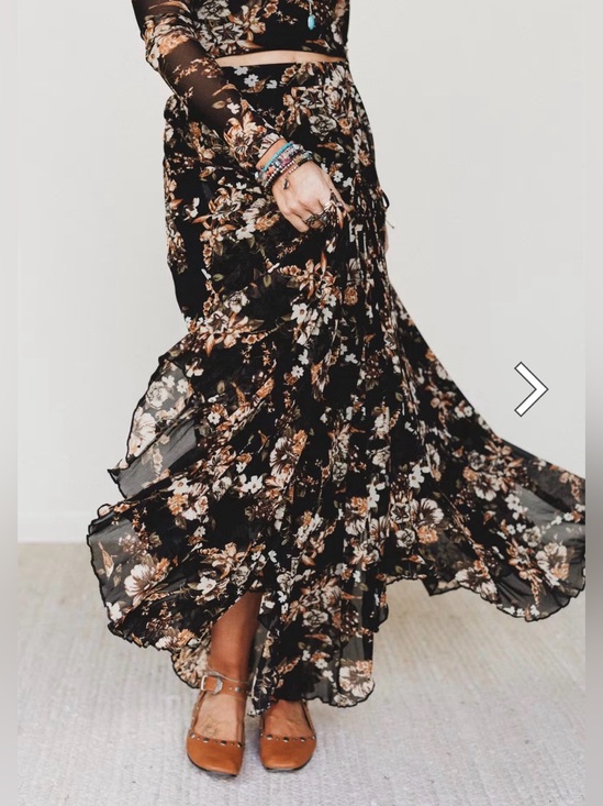 Three Bird Nest Dresses & Skirts - Three Birds Nest Let It Layer Floral Skirt